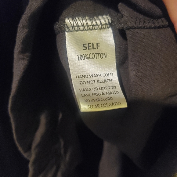 Easel Charcoal long sleeve criss cross long sleeve - Picture 5 of 5